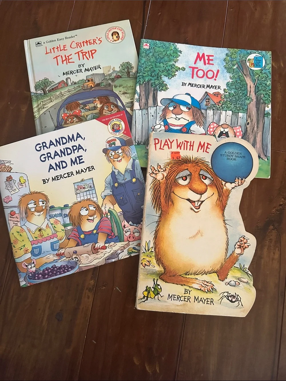 Mercer Mayer Vintage Book Lot 4 Little Critter Golden Shape Book 1982